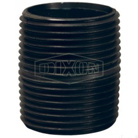 Dixon Close Pipe Nipple, 2 in Nominal, MNPT End Style, Iron, Galvanized CN200G